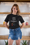 Keep Calm And Connect Premium Women Tees