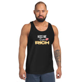 Kiss Me I Am Rich Premium Men Tanktop