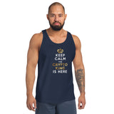 Keep Calm Crypto King Is Here Men Premium Tanktop