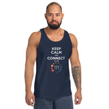 Keep Calm And Connect Premium Men Tanktop