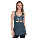 Kiss Me I Am Rich Premium Women Tanktop