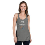 Keep Calm And Connect Premium Women Tanktop