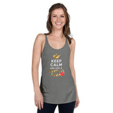 Keep Calm and Kiss A Crypto Diva Premium Women Tanktop