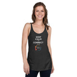 Keep Calm And Connect Premium Women Tanktop