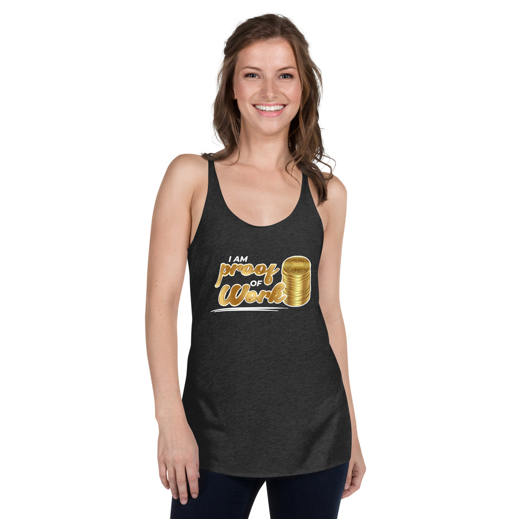 I Am Proof Of Work Premium Women Tanktop