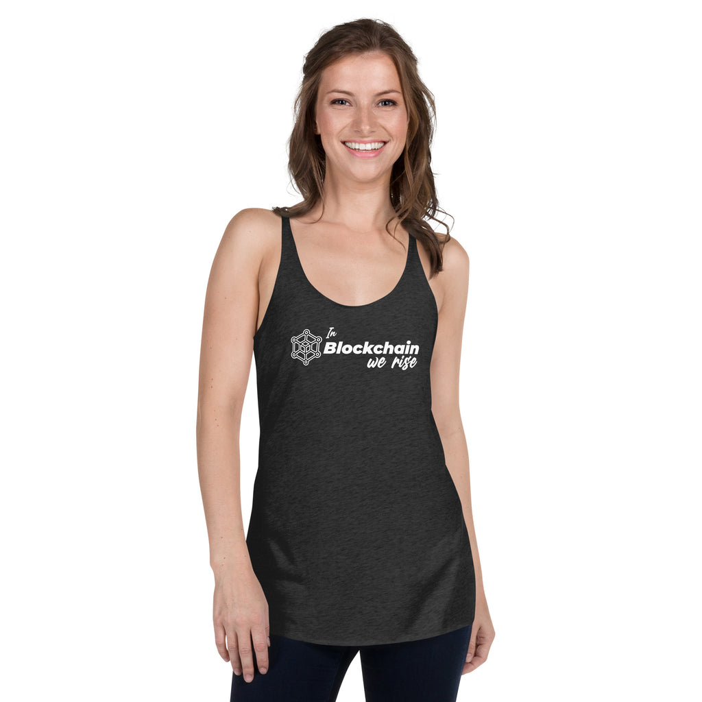 In Blockchain We Rise Premium Women Tanktop