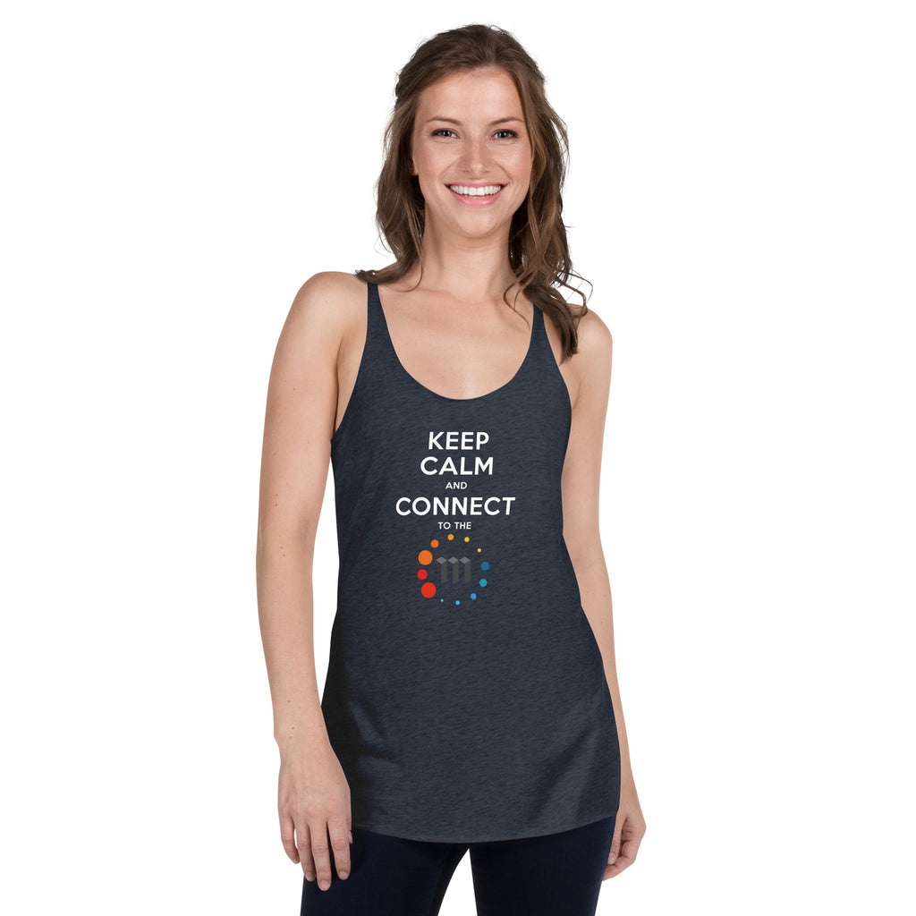 Keep Calm And Connect Premium Women Tanktop