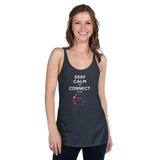 Keep Calm And Connect Premium Women Tanktop