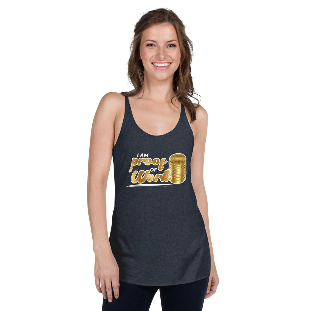 I Am Proof Of Work Premium Women Tanktop