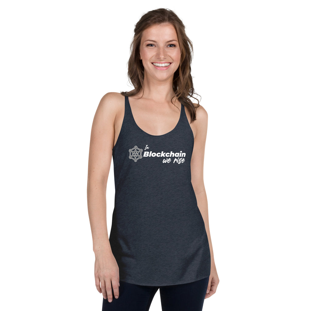In Blockchain We Rise Premium Women Tanktop