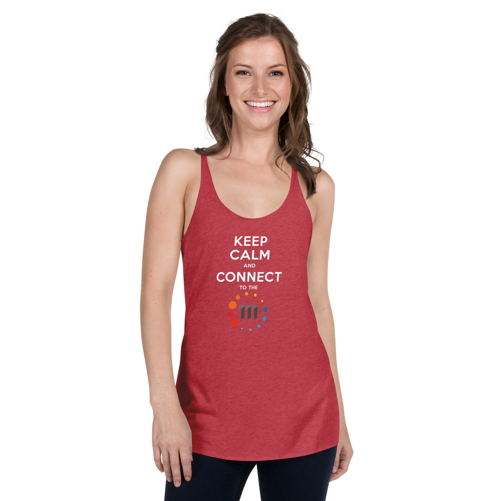 Keep Calm And Connect Premium Women Tanktop