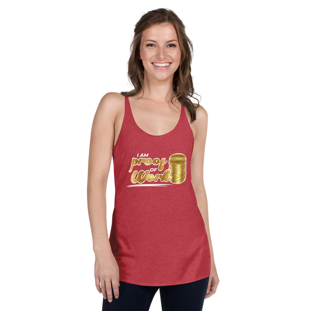 I Am Proof Of Work Premium Women Tanktop
