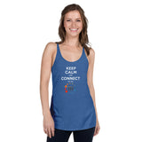 Keep Calm And Connect Premium Women Tanktop