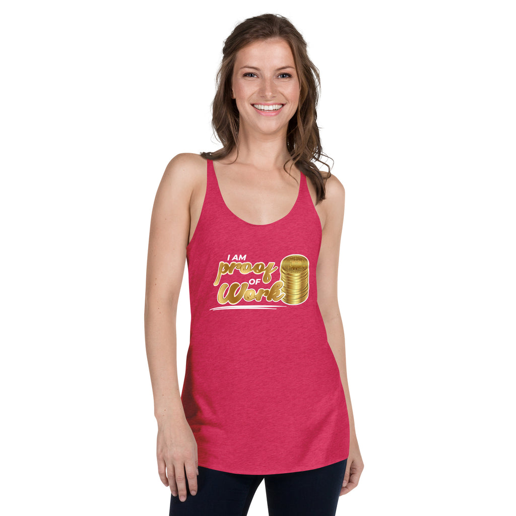 I Am Proof Of Work Premium Women Tanktop