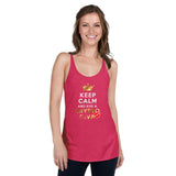 Keep Calm and Kiss A Crypto Diva Premium Women Tanktop