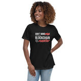 Don't Mind Me I'm Just Blockchain Master Premium Women Tees