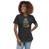 Keep Calm and Kiss A Crypto Diva Premium Women Tees