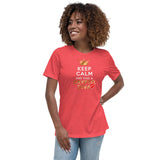 Keep Calm and Kiss A Crypto Diva Premium Women Tees