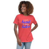 I Work Hard I'll Sleep Later Premium Women Tees