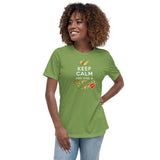 Keep Calm and Kiss A Crypto Diva Premium Women Tees