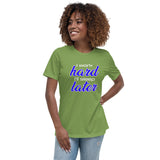 I Work Hard I'll Sleep Later Premium Women Tees