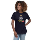 Keep Calm and Kiss A Crypto Diva Premium Women Tees