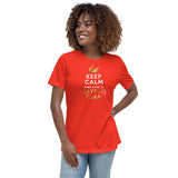 Keep Calm and Kiss A Crypto Diva Premium Women Tees